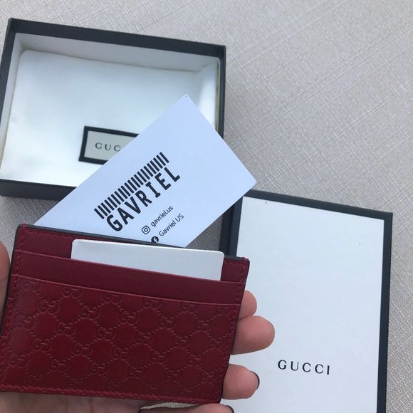 COPY - Gucci GG Microguccissima Cardholder Card Case Red NEW IN BOX - Picture 11 of 12